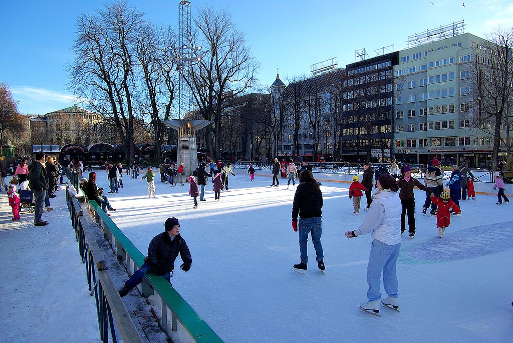 Ice skating in Oslo