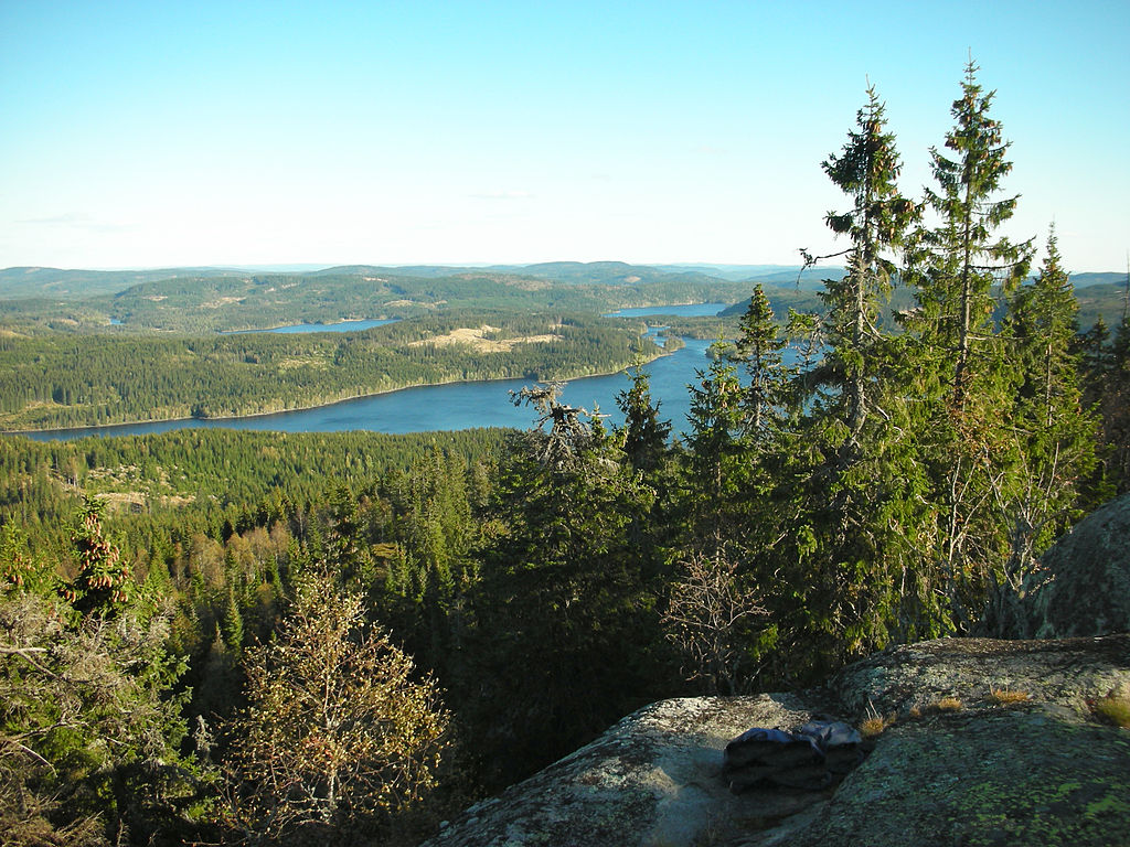 Sandungen lake in Nordmarka, Oslo.