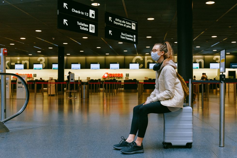 Woman on airport