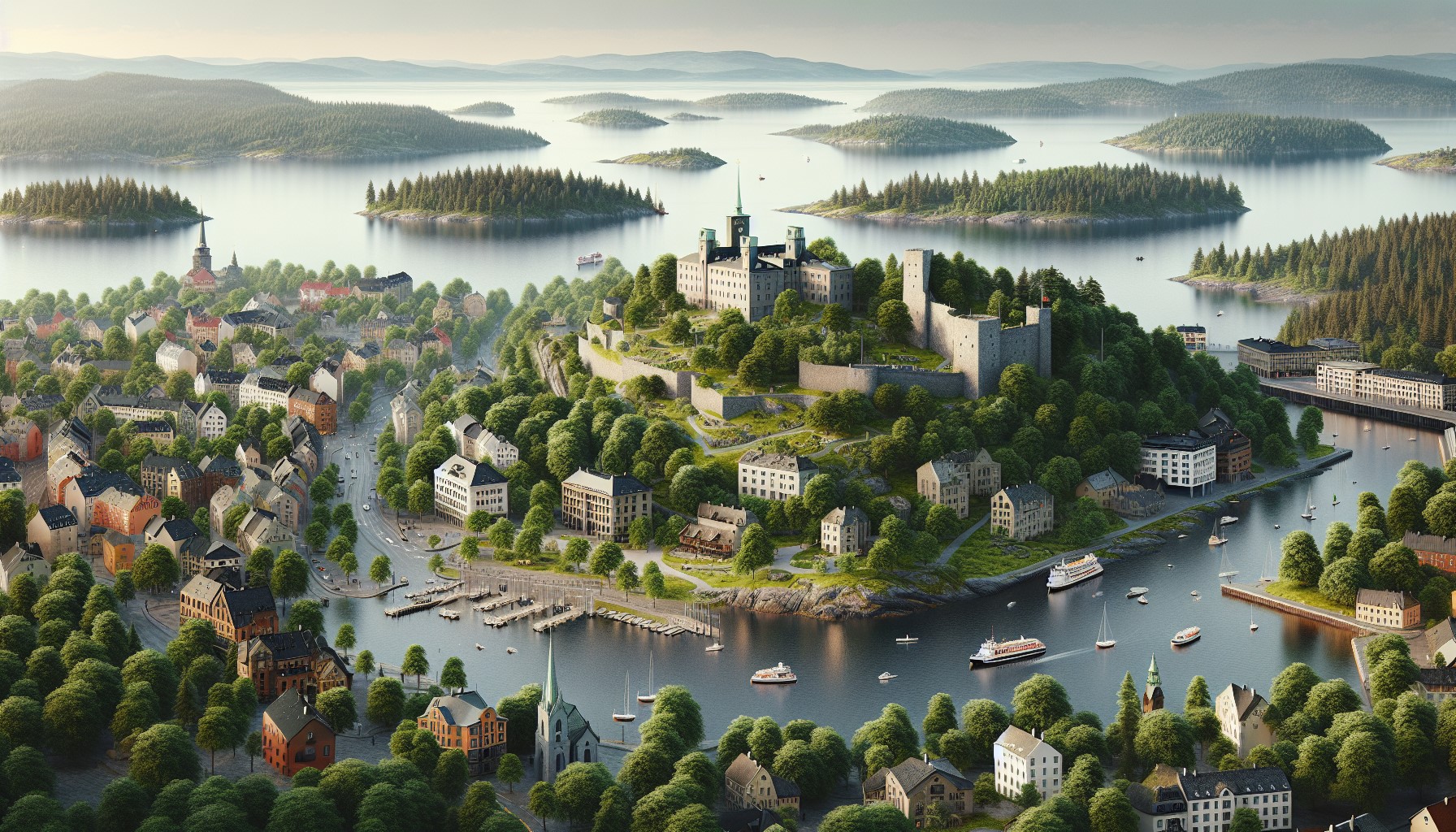 Digital image of an Island